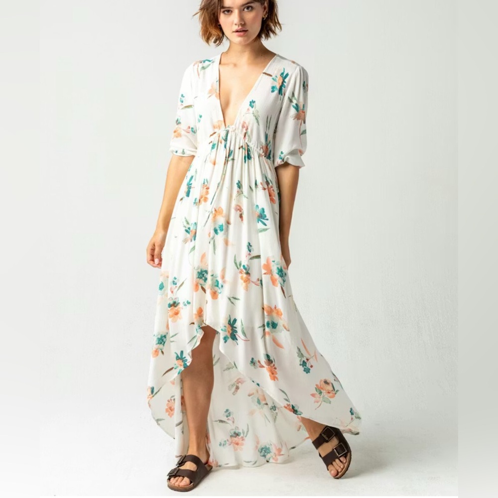 O'Neill Boyce hi lo Maxi Floral Dress Dress. Size Small